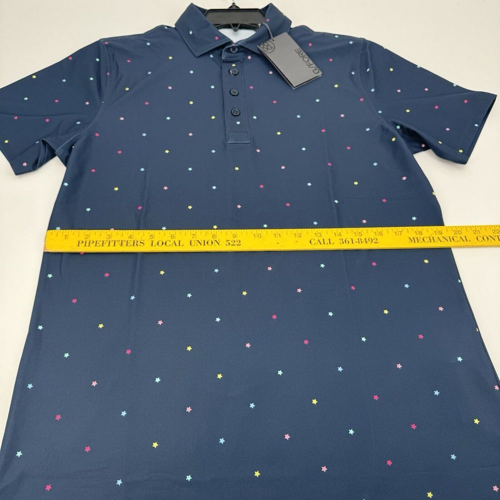 NEW G Fore Men's Size Medium All Over Print Performance Golf Polo Shirt Casual - Picture 4 of 6